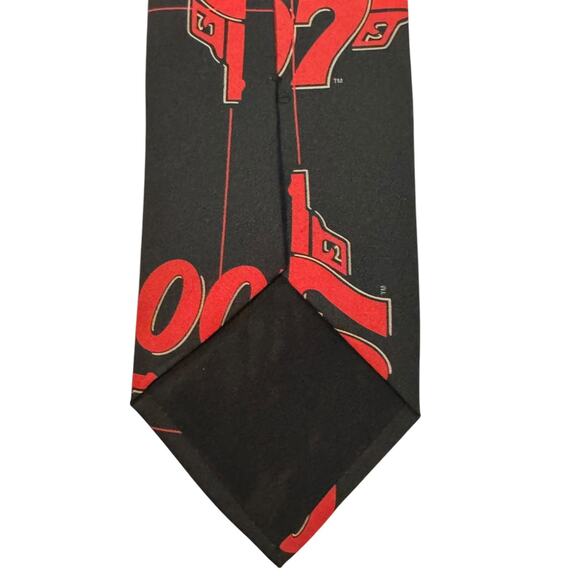RARE James Bond Tie Black With A Red 007 & Gun Design 1995 Eon Productions USA - Picture 6 of 7